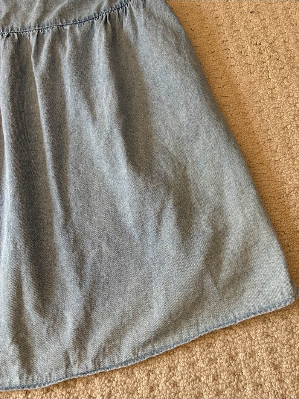 American Eagle Denim Strappy Babydoll Dress Size XL - Picture 4 of 11
